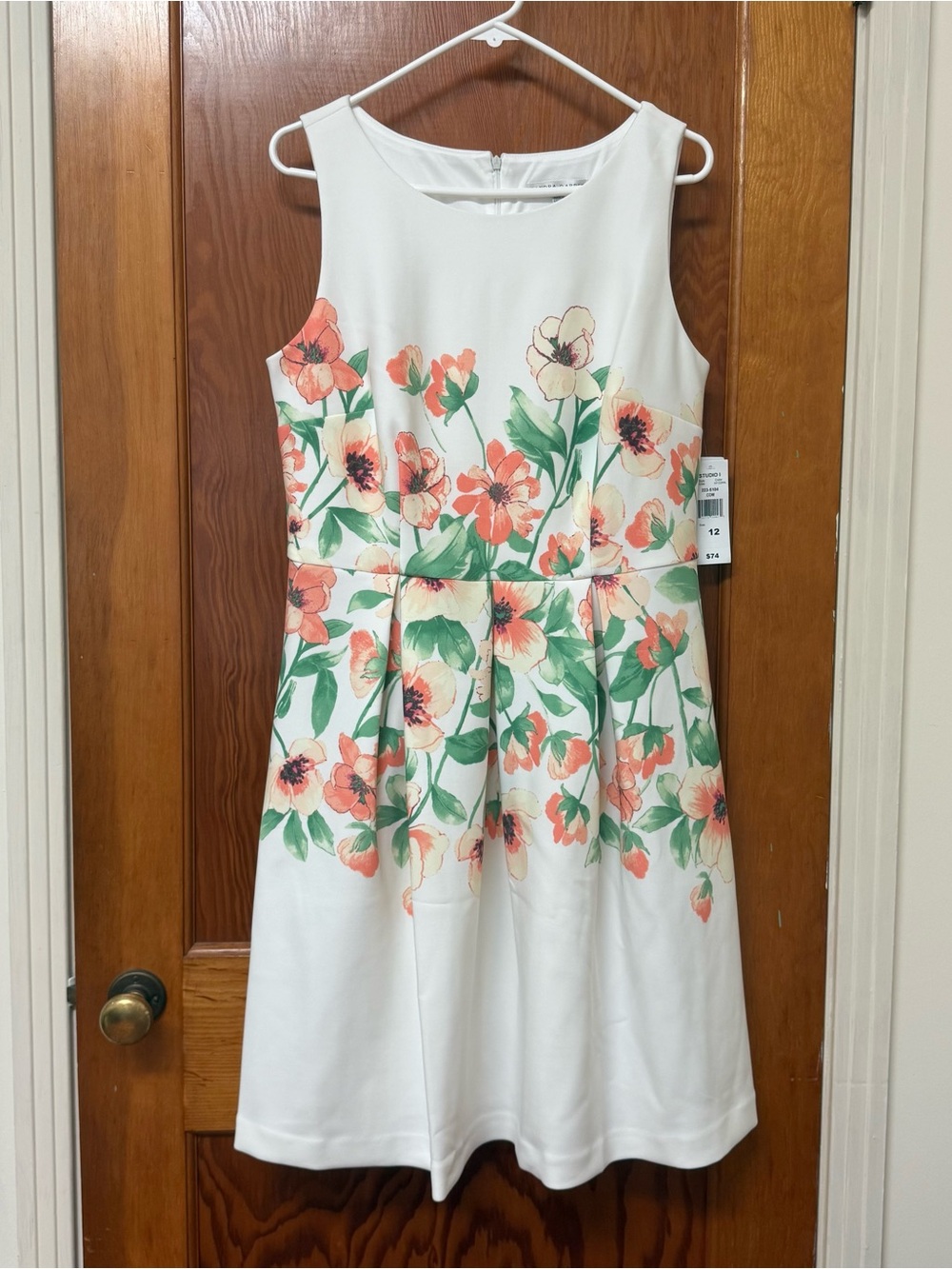 NWT Sandra Darren Floral Fit & Flare Dress